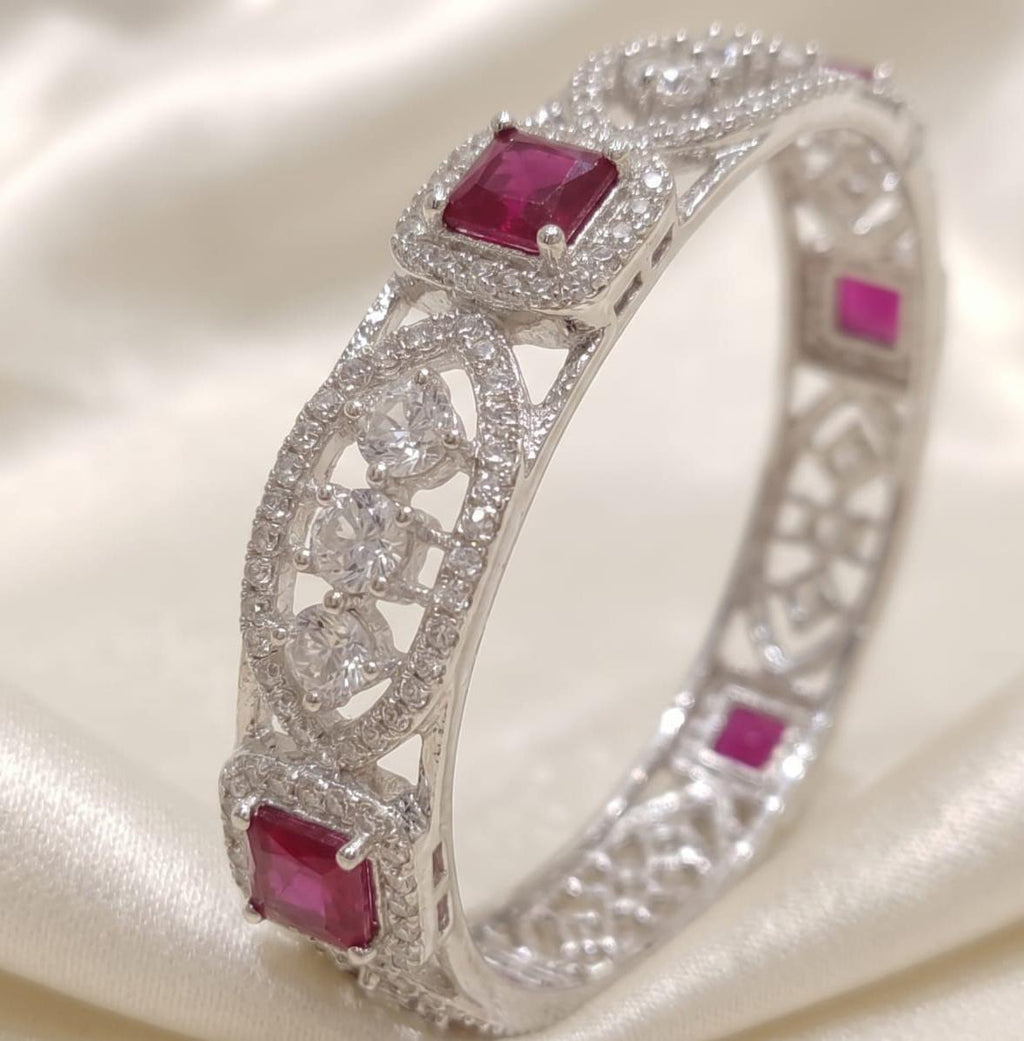 Rani Pink American Diamond Bangles