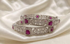Rani Pink American Diamond Bangles