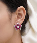 Ruby Radiance American Diamond Studs