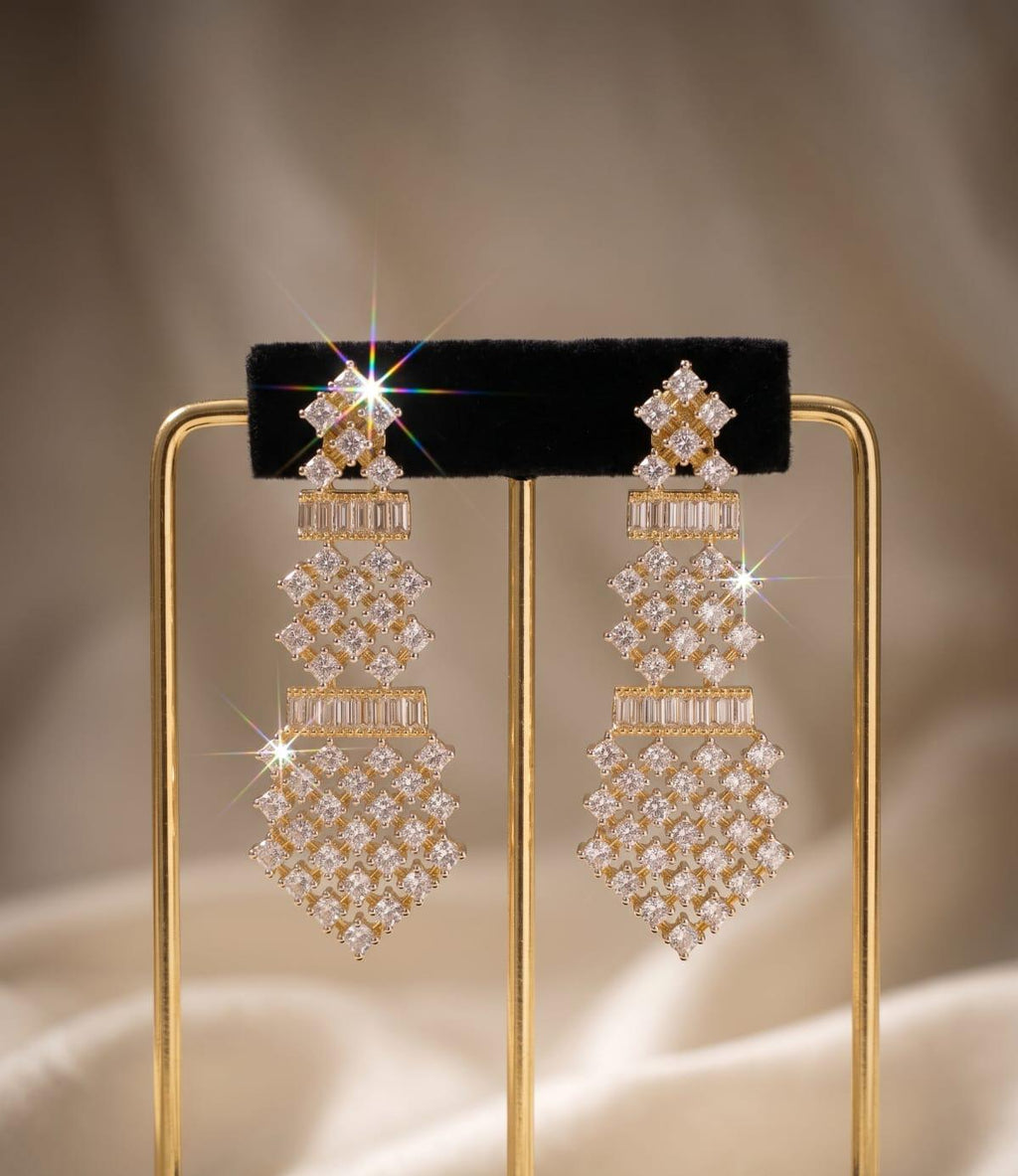 Diamond Cascade Necklace Set