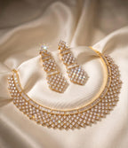 Diamond Cascade Necklace Set