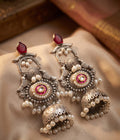 Lightweight Royal Silver Replica Jhumkis