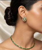 Premium 18 Carat Emerald Baguette Hasli Set