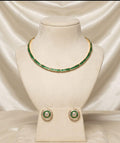Premium 18 Carat Emerald Baguette Hasli Set