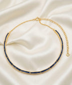 Premium 18 Carat Sapphire Baguette Hasli Set