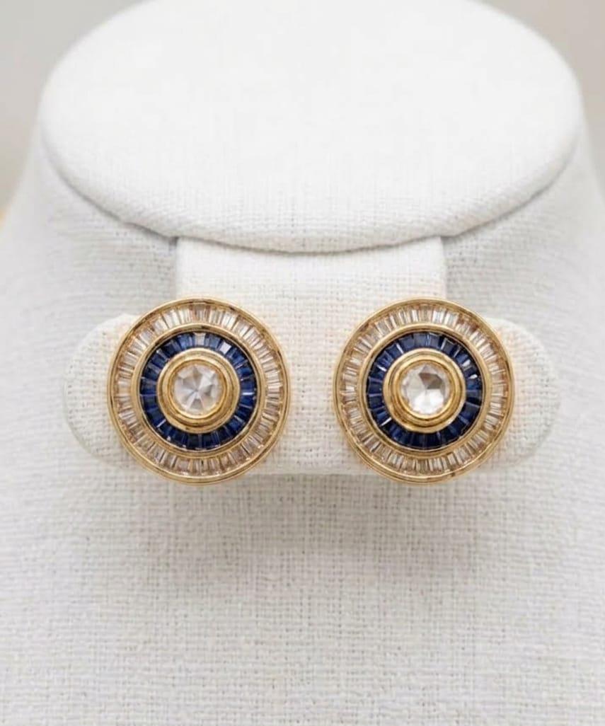 Premium 18 Carat Sapphire Baguette Hasli Set