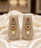 Royal Pearl & Polki Kundan Long Necklace Set