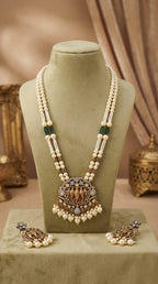 Maharani Punchmukhi Ganapati Dual-Tone Kundan Necklace Set