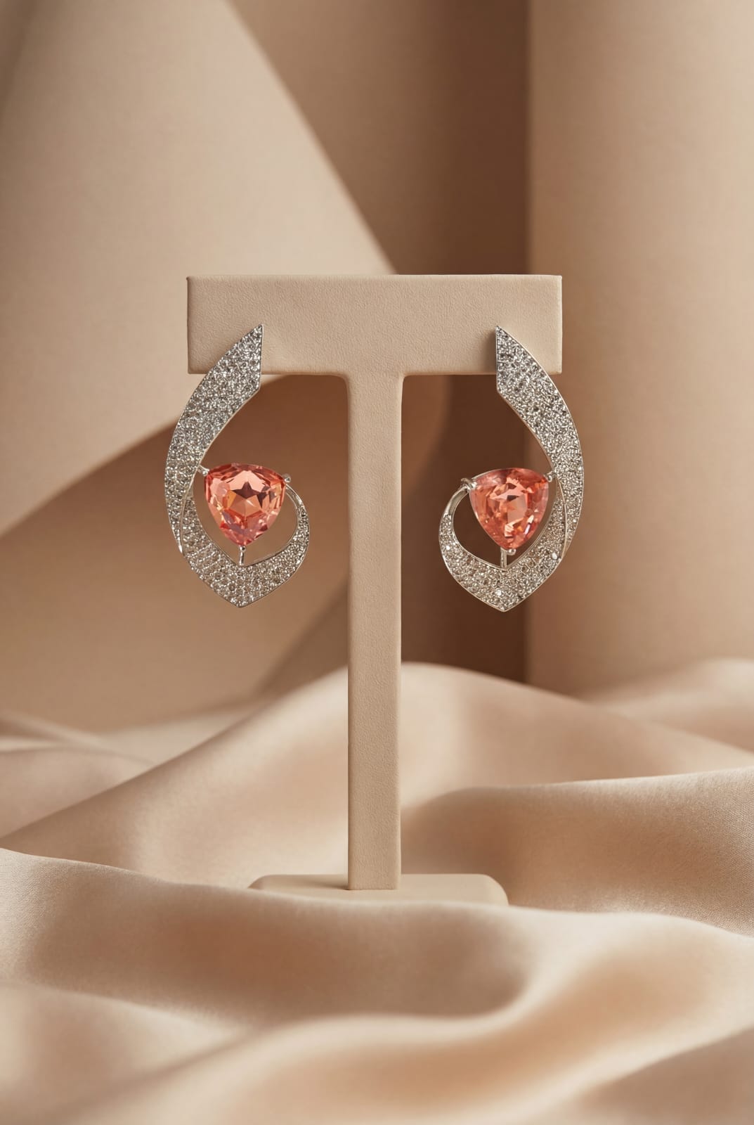 Blush Spark Swarovski Crystal Studs