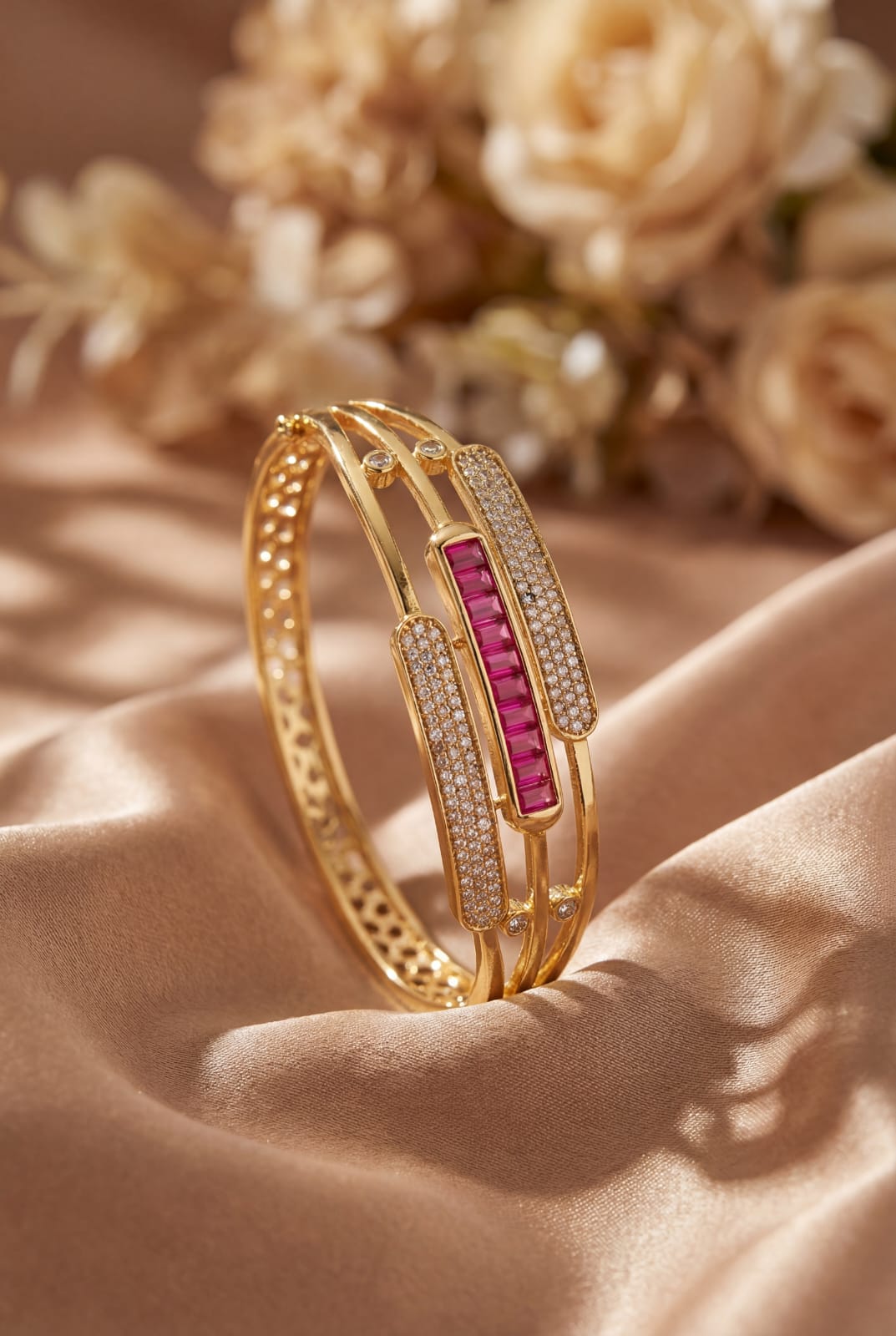 Ruby Line Elegance Bracelet