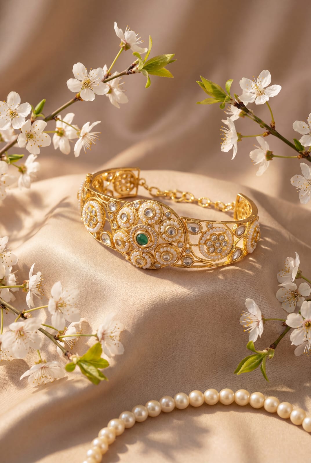 Floral Heirloom Kundan Bracelet