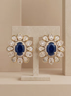 Victorian Elegance Blue Stone Studs