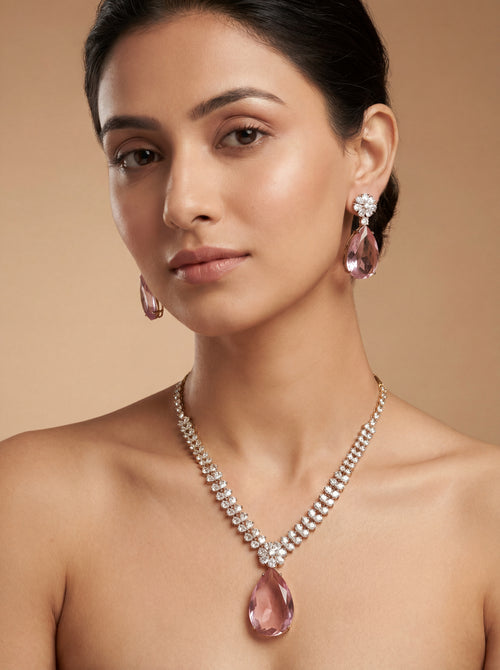 Blush Royale Diamond Necklace Set