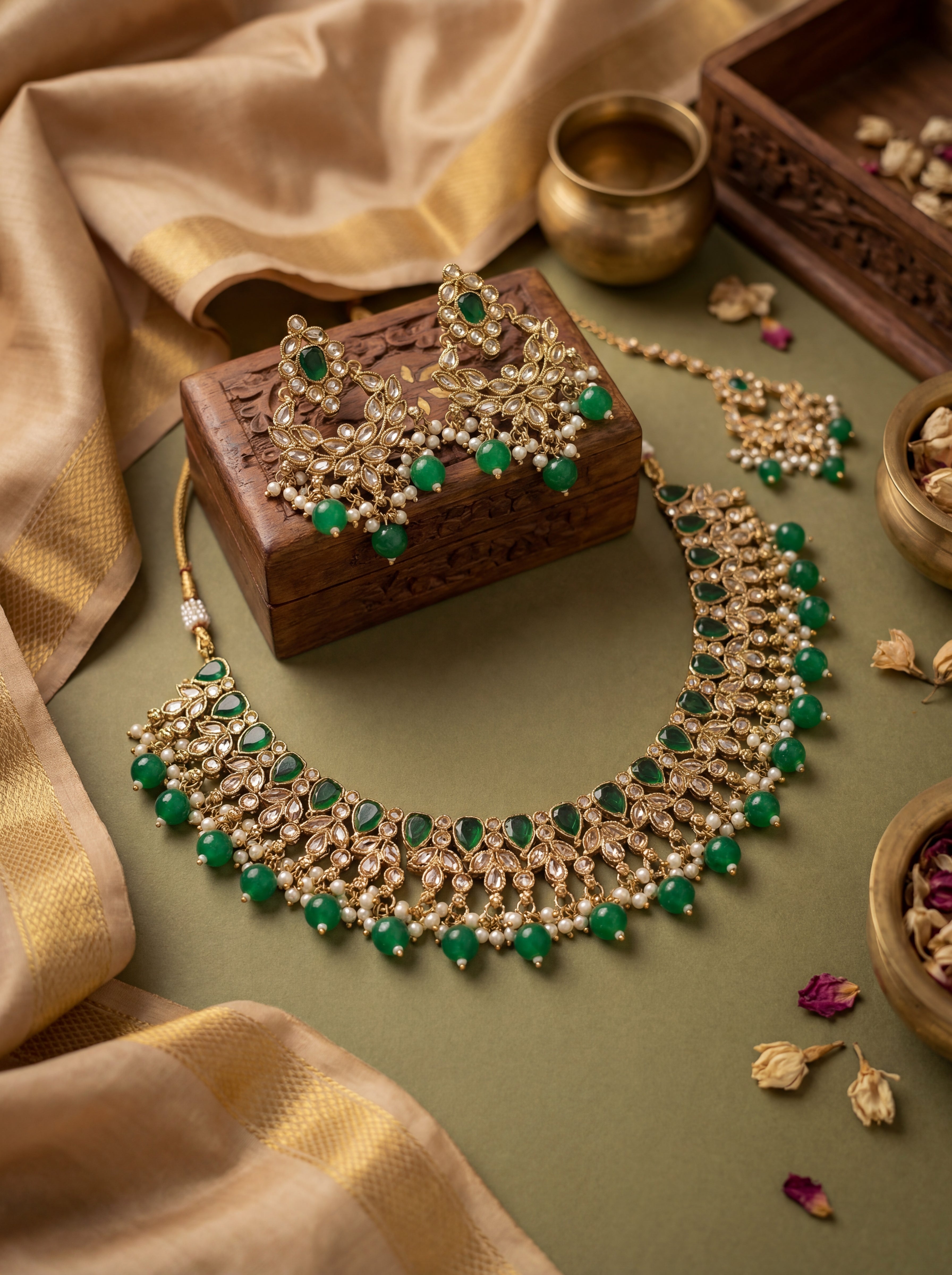 Emerald Royale Reverse Diamond Set