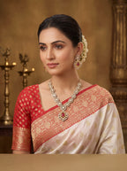 Ruby Aura Paanchi Kundan Necklace Set