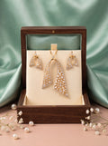 Designer AD Pendant Set with Earrings